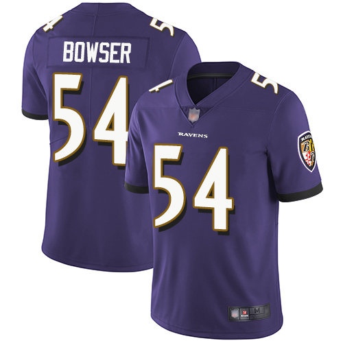 Baltimore Ravens Limited Purple Men Tyus Bowser Home Jersey NFL Football #54 Vapor Untouchable